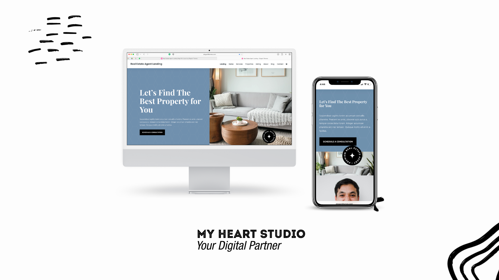 Real Estate WordPress Landing Page | My Heart Studio